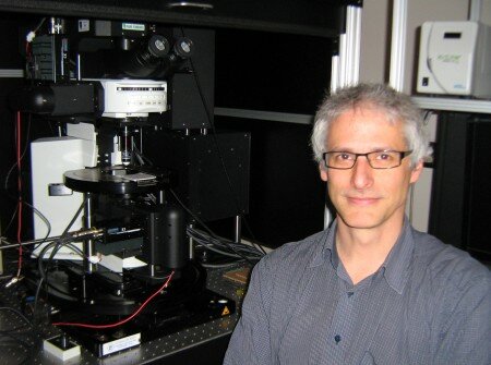 Dr. Robert Brownstone seen here with some of the AMAP lab