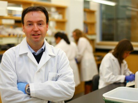 Dr. Ian Weaver in his lab at Dalhousie University. (Photo courtesy of Dalhousie)