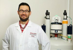 Dr. Jason Masuda in his lab at Saint Mary’s University (photo courtesy of St. Mary's University)